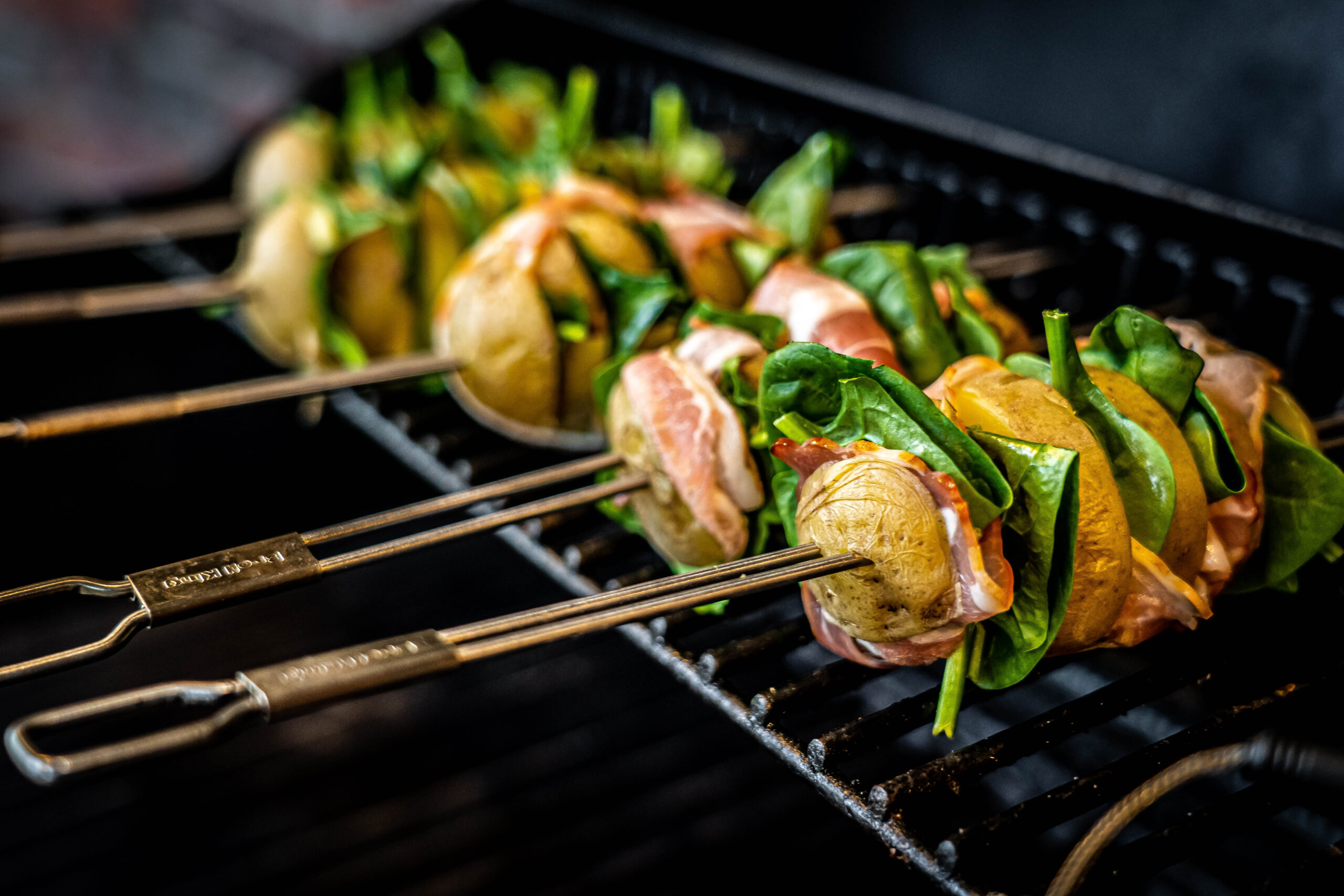 grillen op een smoker barbecue
